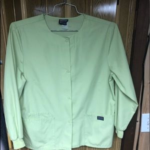 Cherokee Scrubs long sleeve. with snap closures
